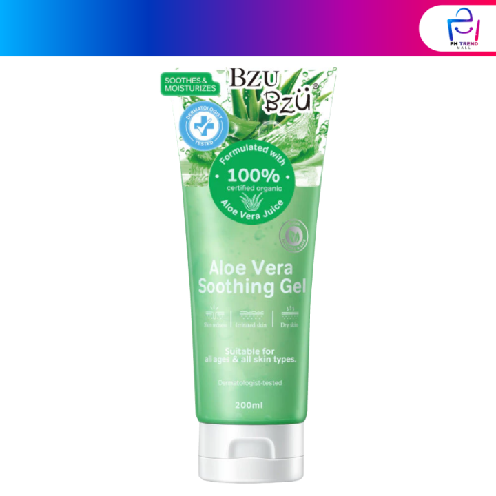 FREE🎁 with T&C | BZU BZU Aloe Vera Soothing Gel 200ml | Lazada