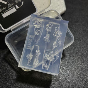 Khuôn Hoa lan silicon nail nghệ thuật