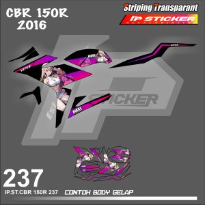 CB 150R 2016 (COD) STIKER STRIPING MOTOR HONDA CB 150R 2016 HOLOGRAM DAN TRANSPARAN