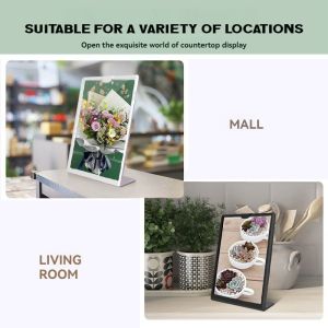 A4 L-Shape milk tea shop menu price sign advertisement desktop display billboard