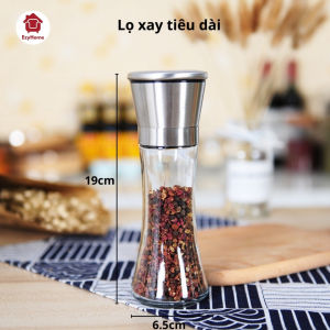 Lọ Xay Tiêu Muối Ớt Gia Vị - Chất Liệu Inox Cao Cấp Chống Gỉ – Dụng Cụ Xay Gia Vị Cầm Tay Tiện Lợi