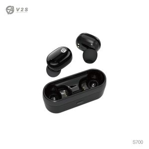V2S S700 Bluetooth Earphone TWS Sport Bole Earphone Wireless Telephone Stereo Headset (Black)