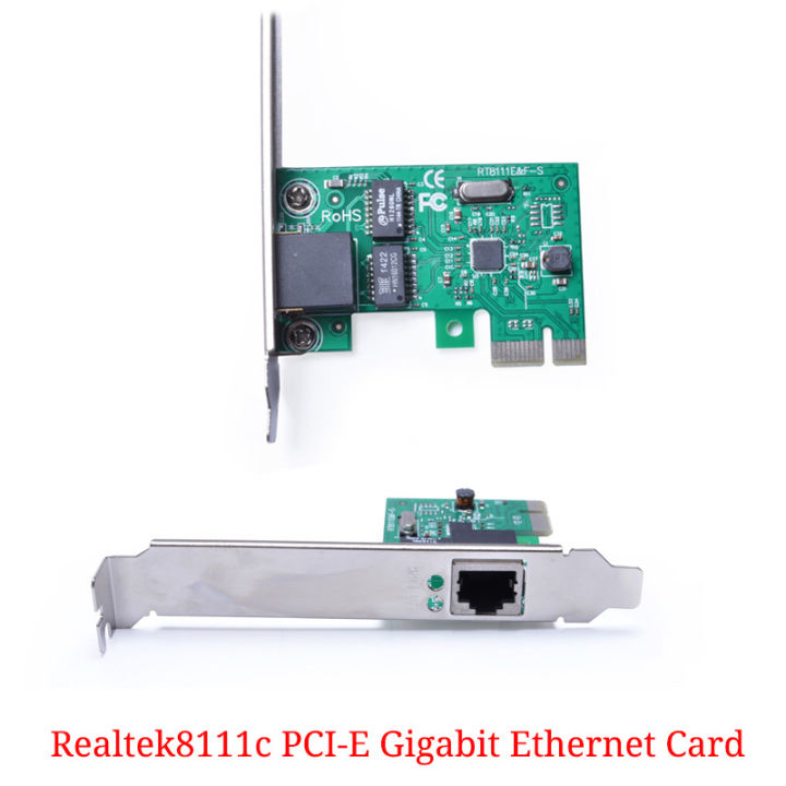 PCIe เมนบอร์ดการ์ดเน็ตเวิร์ก Rtl8111C กิกะบิตอีเธอร์เน็ต PCIe ...