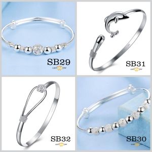 POS DARI KL - SB29 / SILVER BRACELET / BRACELET / BANGLE BRACELET / RANTAI / GELANG TANGAN PEREMPUAN / PLATED / FASHION