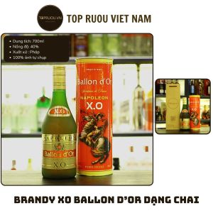 [Kèm Túi Hộp] Brandy XO Pháp Ballon Dor Hôp Quà 700ml [Chính Hãng][Top Rượu VN]