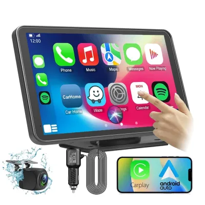 Xe di động Stereo Không Dây Carplay Android Tự Động 7 Inch Cảm Ứng màn hình xe hơi Đài Phát Thanh Với Bluetooth Hands-Free liên kết gương Bản Đồ Navigation điều khiển bằng giọng nói Aux Cho Xe Ô Tô Xe Tải SUV
