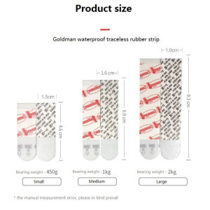 8PCS/Pack 3M Command Strips Refill Strips Non-trace Picture Hanging Hook Removable Double Sided Tape for Photo Frame