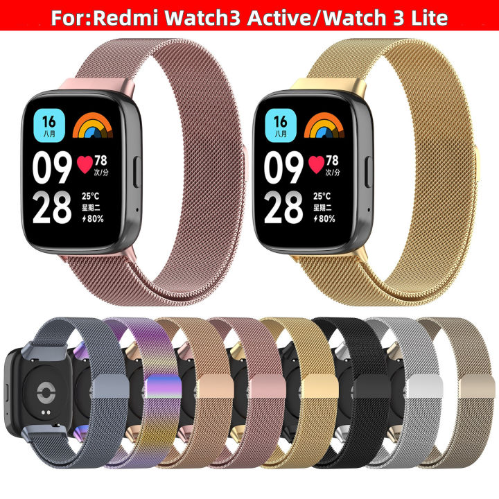 สาย สําหรับXiaomi Redmi Watch3 activeนาฬิกา สาย สำรอง สายสแตนเลสRedmi ...