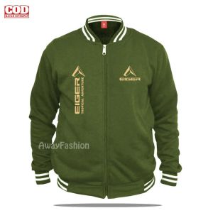 BISA COD Jaket Bomber Varsity Baseball Resleting Eg | 1205 Kirka | Keren | Text Gold Jaket Varsity Pria | Baseball Distro Pria/ Sweater Quality Pria Wanita