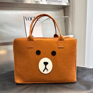 Túi Du Lịch Cỡ Lớn Bằng Vải Nỉ Họa Tiết Hoạt Hình Dễ Thương