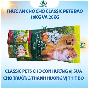 Thức ăn cho chó lớn & chó nhỏ 10kg 25gói Classic - BAO 20KG 50 gói 400g và không chia gói nhập thái