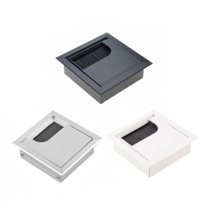 Sturdy Aluminum Alloy Materials Cable Grommets for Neat and Tidying Desk Setups in Any Workspaces Easy Installion