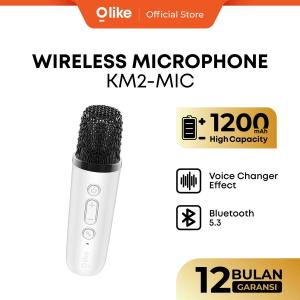 OLIKE KM2 Speaker Karaoke Bluetooth 5.3 Portable Wireless RGB Light HD Audio Stereo Bass Max