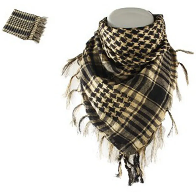 Outdoor Hiking Scarves Arab Desert Scarf Headshawl with Tassel