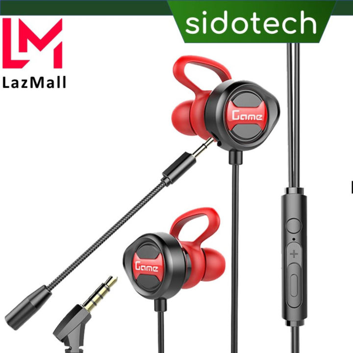 Tai Nghe Game Thủ Chơi Game SIDOTECH G18 Dòng Tai Nghe Gaming Cho Điện Thoại Có Mic Chơi Pubg FF Liên Quân Tốc Chiến Thiết Kế Tai Nghe Có Dây Nhét Tai In Ear Tai Nghe Chơi Game Esport Điện Thoại Máy tính PC - Hàng Chính Hãng
