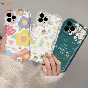 (Lokal Ready) Casesummer Casing hp iPhone 15 Pro Max iPhone 11 12 14 13 12 Pro Max XR 7Plus iPhone 15 Pro Max X XS Max 6s 7 8 6 Plus SE 2020 3D Soft Wave Edge TPU Phone Case Cover