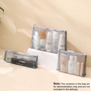 Mini Mesh Makeup Bag Clear Cosmetic Bag Multifunction Stationery Storage Bag