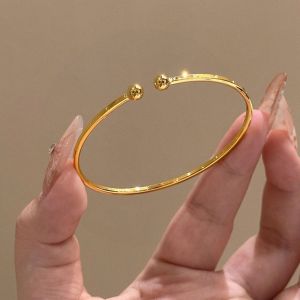 TROVA Women Jewelry Light Luxury Bracelet High-end Fashion Hand Ornament Shimmering Shine Surface Hand Jewelry Bangle Party