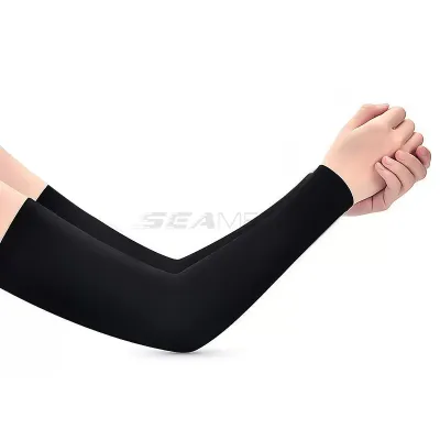 SEAMETAL Summer Ice Silk Sunscreen Gloves Mask Sleeves Anti-UV Breathable Non Slip Touch Screen Gloves Thin Riding Cycling Driving Gloves