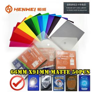 HENWEI Card Sleeve Matte Colour Sarung Kad | Card Protector PTCG | TCG Card Holder | 全哥卡套 D12