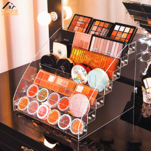 กล่องเก็บอายแชโดว์ 7 ชั้น เครื่องสำอาง อะคริลิลิปสติกผงเบาะดูแลผิวจบ ชั้นวางเล็บโต๊ะ เครื่องแป้ง 1056 HOMEPOR