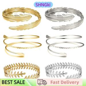 SHNGki Fashion Arm Bracelet for Women Girls Mental Open Upper Arm Bangle Bracelet Simple Adjustable Armlet Armband