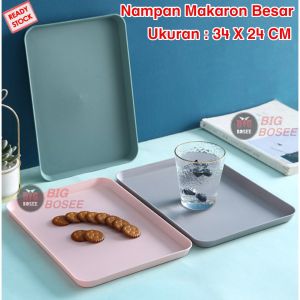 BB7 - Nampan Baki Besar Makaron Piring Persegi Panjang Tempat Wadah Saji Makanan Nampan Plastik Warna Warni