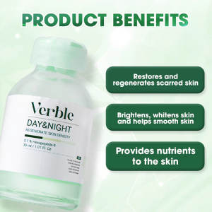 Verble Serum Pitted Scar Removal Dark Spot Correcting Glow Serum Verble Day Dan Night 30ml