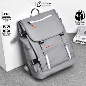 Balo Detolo chống nước nhiều ngăn BL009 Balo nam đi học đẹp đựng laptop 15.6 và 16 inch Cặp đi học nữ thời trang