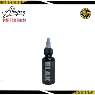 Allegory Blak & Ultra Blak Tattoo Ink for Shading and Lining 1oz | MLC Tattoo Supplies
