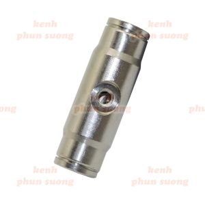 Đế giữa nối nhanh ống 9.52mm 2 lỗ gắn đầu béc phun áp cao góc 180 độ