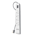(ALLSTARS : We Are Back Promo) *TWO UNITS PROMO* BELKIN BSV401 / BSV401sa2M 4 Outlets 2M Surge Protection Strip with 2 USB Ports Charging / 2.4A / Surge / Spike Protection / Protect Your Equipment (Warranty 2years with BanLeong). 