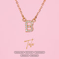 TALA by Kyla Iced Initial V1 Copper Choker with Bubble Mailer Packaging. 