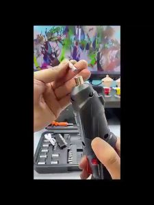 Máy Bắn Vít Cầm Tay 47 Chi Tiết Phụ KiệnMáy Khoan Pin Mini Đa Năng 2 Chiều Kèm Hộp Đựng và Cáp Sạc Vuadienmay