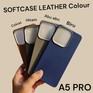 JAZZ Case Leather OPPO A5 PRO - Softcase Hitam-Side Black Premium/Soft SINTE/Kulit Sintetis/LOGO OPO Ori Colour Hard=COKLAT/MUDA/TUA/GREY/Protecth Camera/Plus Core TPU HD 3D 4G 5G S 3/5 Dimensi LOGO Original Ori Karet Silicone OPPOA5 A5Pro A 5 OPPOA5PRO