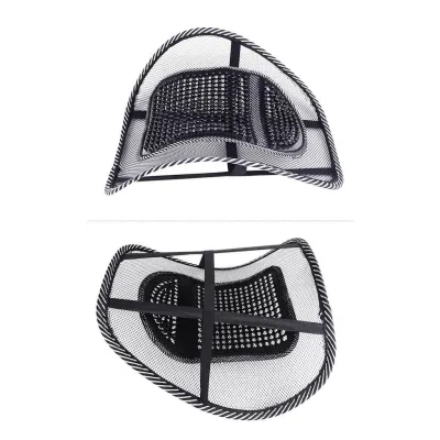 Car Seat Lumbar Cushion Chair Office Back Waist Support Pad Black