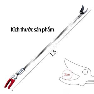 SắtBềnRẻ Kéo Cắt Tỉa Cành Cây Trên Cao 1.5M & 1.8–3M – Lưỡi SK5 Sắc Bén Cán Hợp Kim Nhôm Cứng Cáp – Có Kèm Lưỡi Cưa