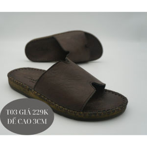 Dép xỏ ngón doctor da nam cao cấp đế khâu chỉ toàn bộ chắc chắn T01