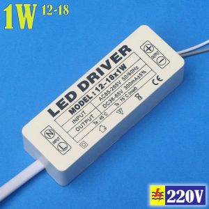 DRIVER Led AC Plastik 12-18 1W LED OUT.DC.36-65V 200mA Arus Konstan