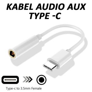 Konverter USB Type C / Converter Type C to Audio Jack Sambungan Headset TYPE C to Jack 35MM