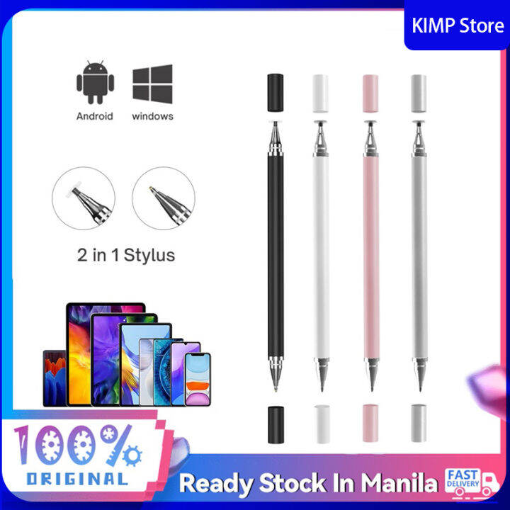 [Manila stock] 2In1 Capacitive Pen Universal Touch Screen Drawing Pen ...