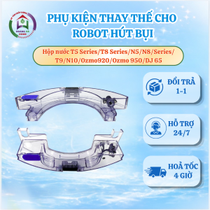 Hộp nước tương thích Robot hút bụi Ecovacs Deebot T5 Seri T8 Seri N5 Seri N8 Seri T9 N10 Ozmo 920 Ozmo 950 DJ65 Khay nước cho robot hút bụi