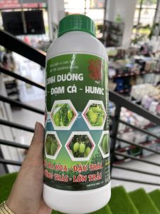 Phân cá hữu cơ chai 1 lit phân cá tốt cho mọi giai đoạn phát triển của cây trồng