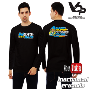 Kaos Wong Kok Unik Vol 07 Maido Banter di Paido Baper Lengan Panjang Distro Pria Cotton Combed 30s