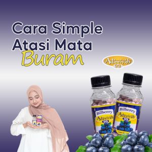Obat mata bilberry adawiyah kapsul berhologram original BPOM