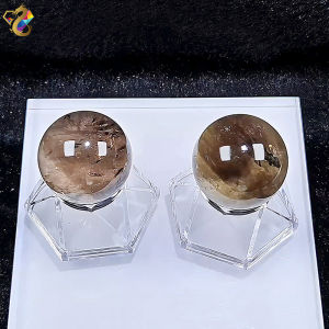 Premium Grade Smokey Citrine Sphere Display
