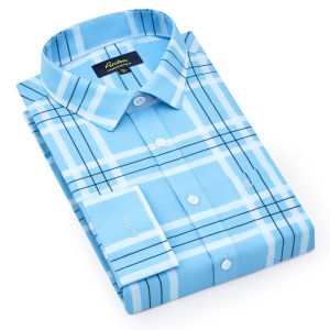 HOÀN TIỀN 15% - Áo Sơ Mi Nam Trung Niên Công Sở Anton Somianton Dài Tay Vải Cotton Kẻ Caro - AC06