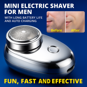 2025 New Electric Shaver Mini Portable Beard Trimmer Gradient Space Stone Beard Shaver USB Rechargeable 电动剃须刀
