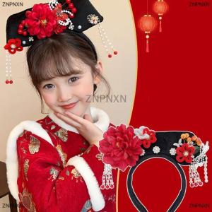[COD] ZNPNXN Flower Chinese Style Headwear Tassel Ancient Style Headband Princess Hair Hoop Hanfu Headdress Hanfu Hair Clip Women