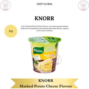 Knorr Mashed Potato Mushroom Flavour 26g - Instant Creamy & Savory Side Dish Ready in 2 Minutes